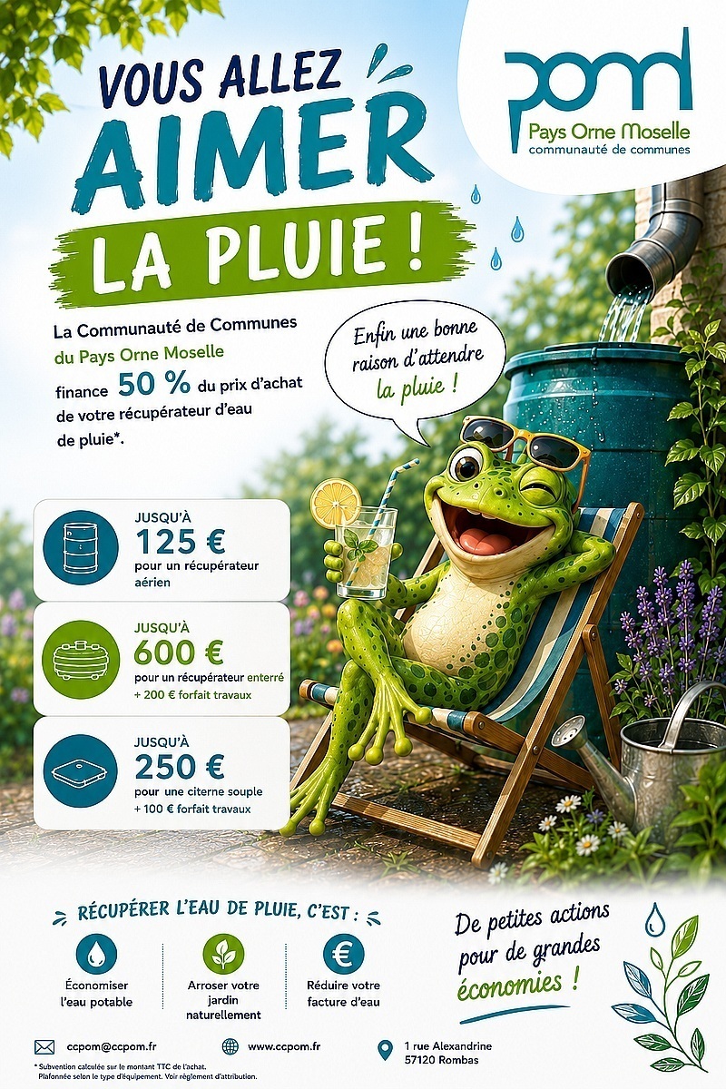 CCPOM aide récupérateurs eau